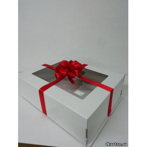 Коробка для торта 40х30х12 см. с окном
