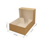 Коробка универсальная, цвет крафт, из тонкого картона, размер 25 х 25 х 10 см