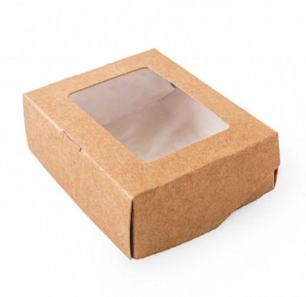 Коробка из плотной крафт бумаги, 10*8*3,5
