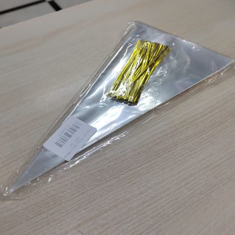 Прозрачный пакет - треугольник для печенья и упаковки 13х25 уп. - 50 шт