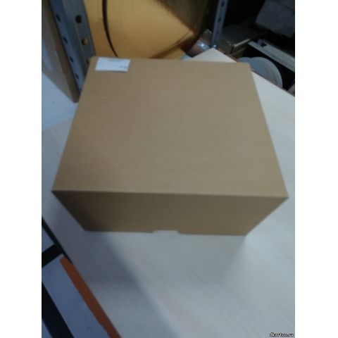 Коробка для 4 капкейков крафт б/о 17х17х10