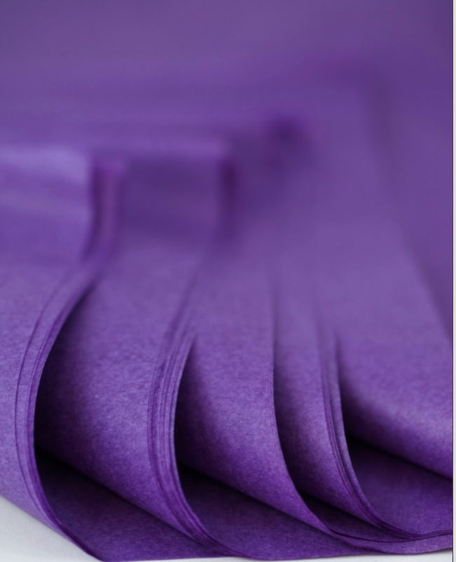 Бумага тишью, цвет фиолетовый 50*60 см, 10 шт