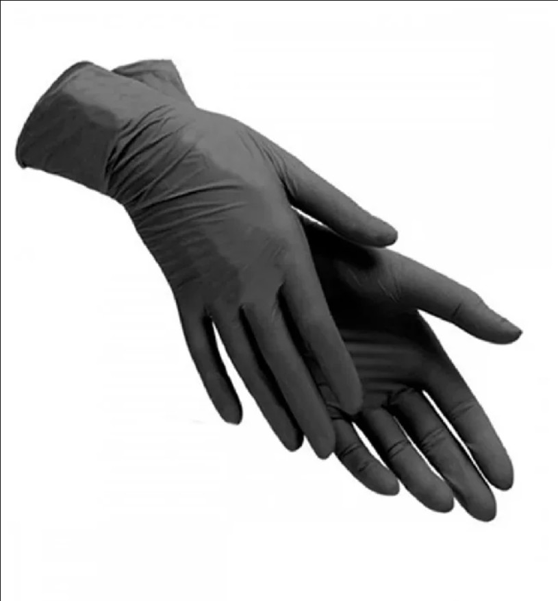 Перчатки для творчества, цвет черный, 2 шт ( 1 пара), Размер M нитриловые