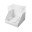 Коробка для 4-х капкейков с пластиковой крышкой, цвет белый, размер 16 х 16 х 10 см
