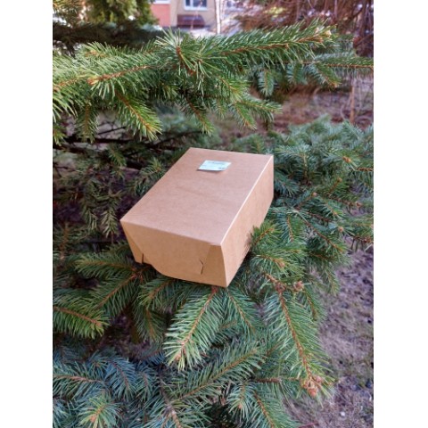 Коробка для пирожных и зефира, размер 19х13х7,5 см, цвет крафт.