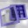 Коробка с разделителями на 9 конфет 15,5х15,5х3 с вклеенным окном лавандовая