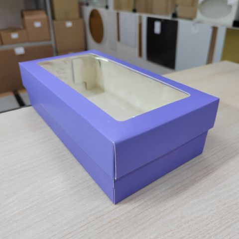 Коробка размер 21*10*5,5 см, цвет лавандный