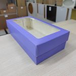 Коробка размер 21х10х5,5 см, цвет лавандовый