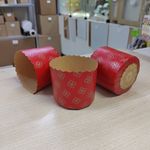 Форма бумажная для куличей 60х70 мм ( 10 штук) красная