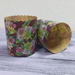 Форма бумажная для куличей 70х85 мм ( 10 штук) разноцветные