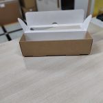 Коробка для 7 макарон с окном 21*5,5*5,5 см, ( крафт )