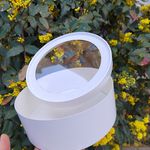 Коробка под зефир круглая с окном диаметр 20x7 мм (белая)