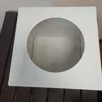 Коробка для торта 30*30*30 с круглым окном из 3-х частей АКЦИЯ