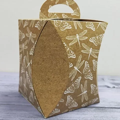 Коробка для кулича 124 мм СТРЕКОЗЫ И БАБАЧКИ