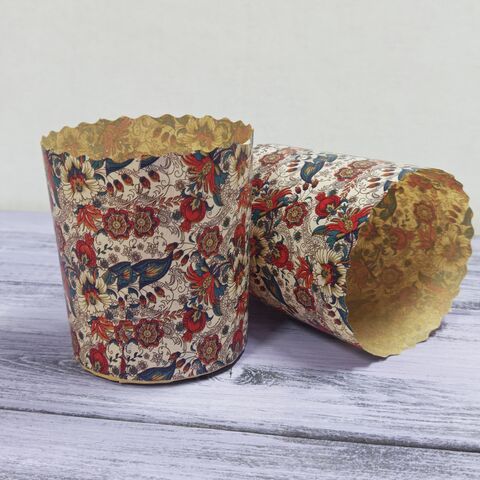 Форма бумажная д/куличей 70*85 в асс. (10 штук)