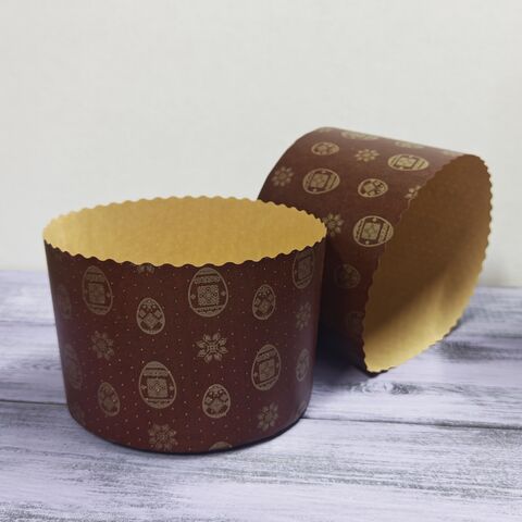 Форма бумажная д/куличей 134*95 в асс. (10 штук)