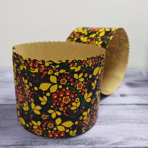 Форма бумажная д/куличей 134*95 в асс. (10 штук)