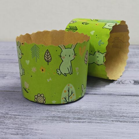 Форма бумажная д/куличей 70*60 в асс. (10 штук)