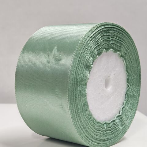 Атласная лента 50 мм 22,5м, мятный