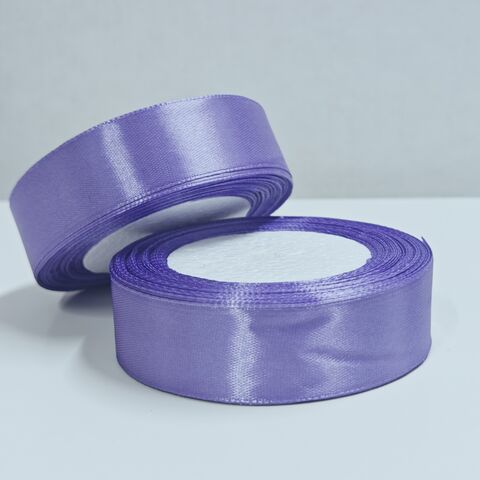 Атласная лента 25мм длина 22,5м, сиреневый