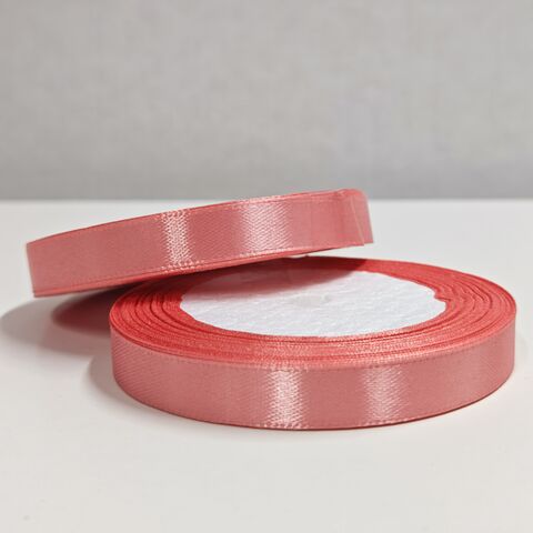 Атласная лента 12 мм длина 22,5м, пурпурно-розовый