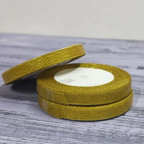 Парча 10 мм золото, длина 22,5 м