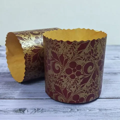 Форма бумажная д/куличей 90*90 в асс, 10 шт