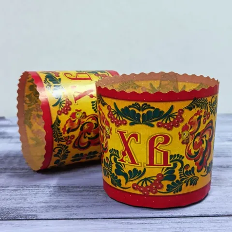 Форма бумажная д/куличей 90*90 в асс, 10 шт