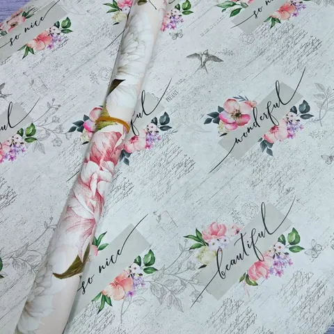 Упаковочная бумага, белый крафт 50*70см