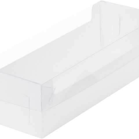 Коробка под рулет с пластиковой крышкой 30*11*8, белая