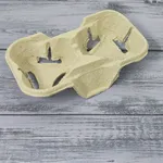 Держатель для 2-х стаканов крафт