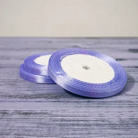 Атласная лента 6 мм длина 22,5 м сиреневая