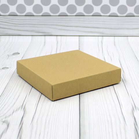Коробка 15*15*3 крафт без окна