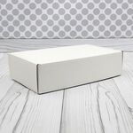 Коробка - сундучок 29 х 17 х 8 см белая без окна