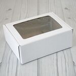 Коробка - сундучок 23 х 17 х 8 см с окном Матовая