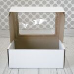 Коробка - сундучок 23 х 17 х 8 см с окном Матовая