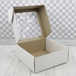 Коробка для подарочных наборов с окном 25 х 25 х 10 см