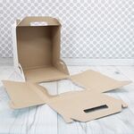 Коробка под торт с ручками 28 х 28 х 30 см