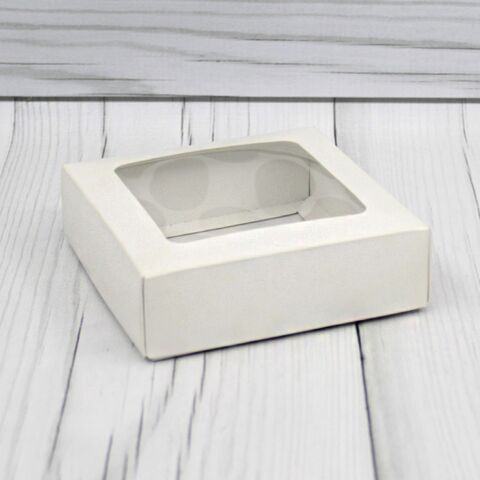 Коробка для пряников, печенья и др. с окном 10 х 10 х 3 см