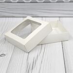 Коробка для пряников, печенья и др. с окном 10 х 10 х 3 см