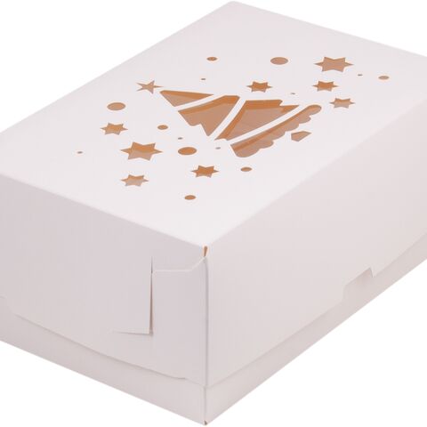 Коробка на 6 капкейков 23*16*10 с окном, 