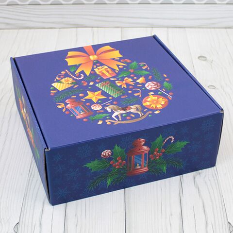 Коробка Новогодняя 25*25*10 см