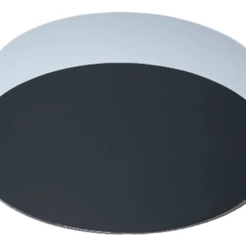 Подложка для торта 22*2,5 см черный/белый