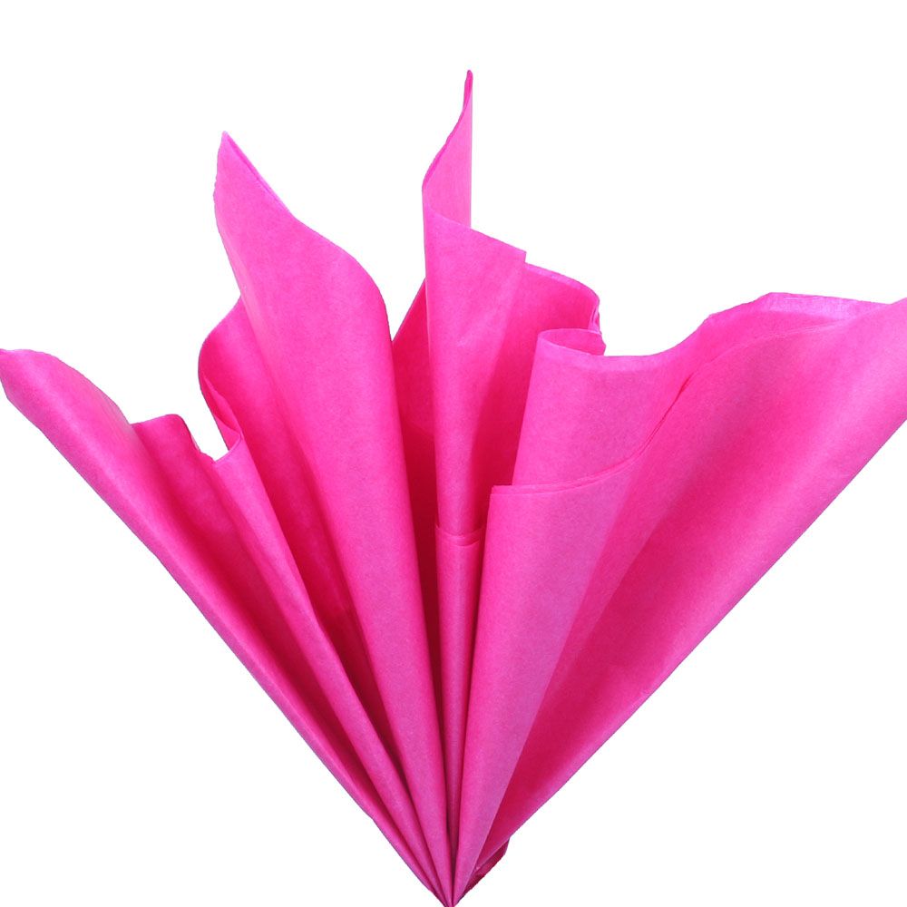Бумага тишью, цвет ярко-розовый, 50*76 см, 10 шт