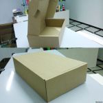 Коробка из бурого микрогофрокартона 29*17*8 см