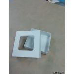 Коробка 10х10х3 белая с окном