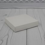 Коробка с отдельной крышкой, 15*15*3 см , цвет белый, без окна